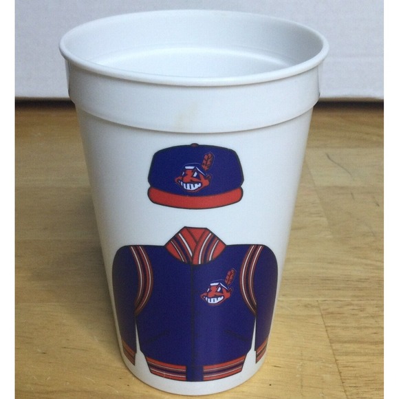 VINTAGE Cleveland Indians MLB Icee‎ Coca-Cola Plastic Cup - Picture 1 of 6